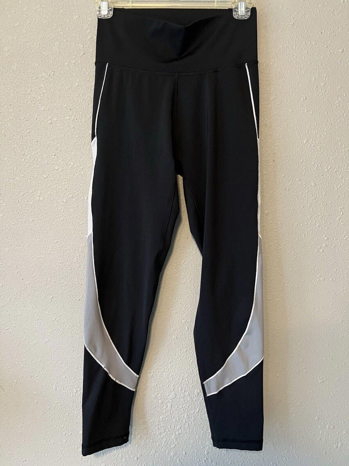 Adidas adidas Womens Believe This Block Tights Medium Black White Size 32" / US 10 / IT 46 - 2 Thumbnail