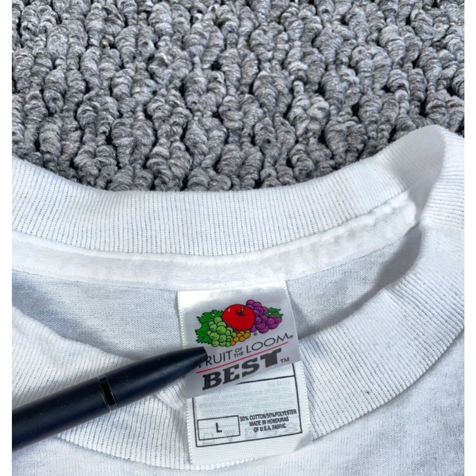 Fruit Of The Loom Vintage Yes Flint Michigan Crim Race Graphic T-Shirt Adult Large White Double Sided 2004 Size US L / EU 52-54 / 3 - 3 Thumbnail