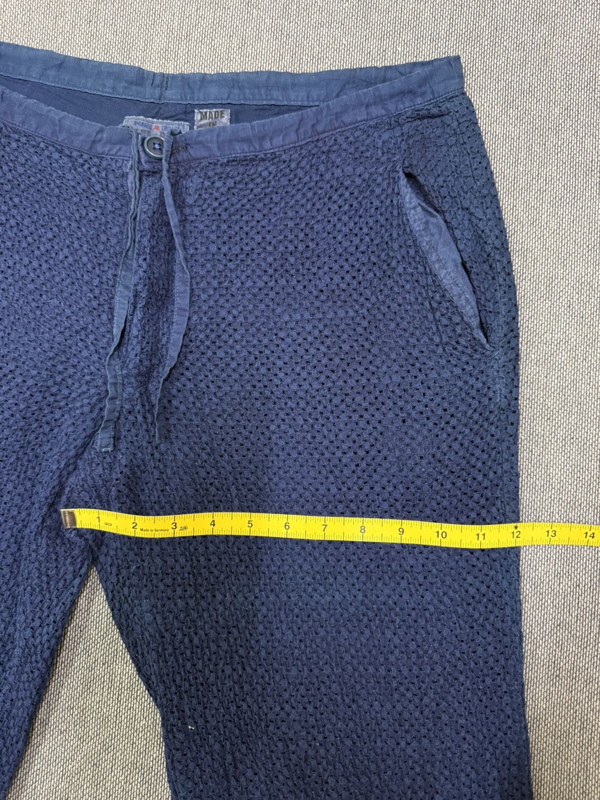 Blue Blue Japan Vintage Blue Blue Japan Indigo Textured Pants Size US 34 / EU 50 - 15 Thumbnail