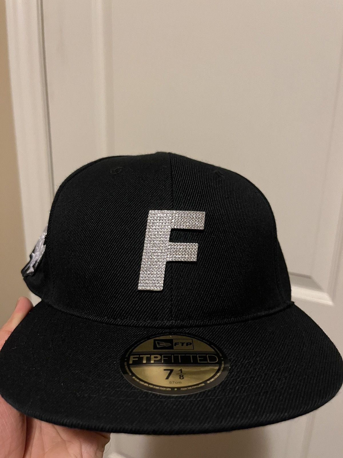 Fuck The Population FTP bling f logo fitted size 7 1/8 black Size ONE SIZE - 2 Thumbnail