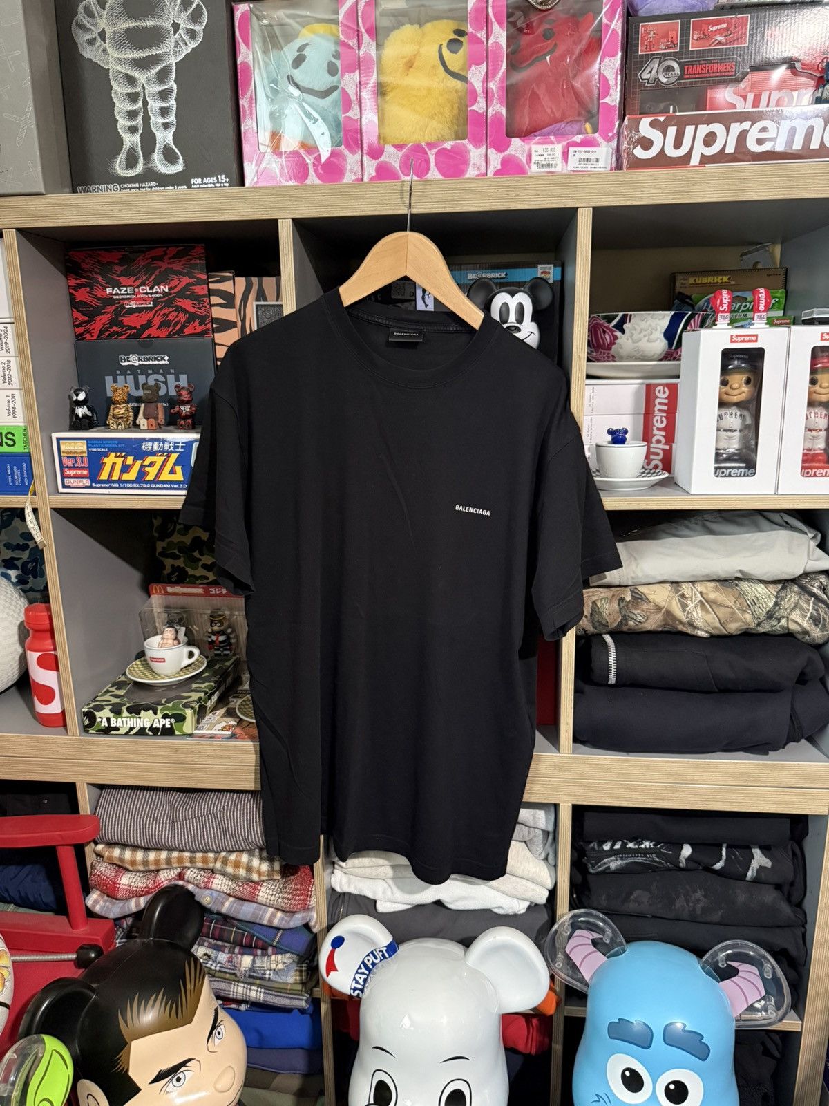 Balenciaga Balenciaga Black Staff Logo T-Shirt Size US M / EU 48-50 / 2 - 1 Thumbnail