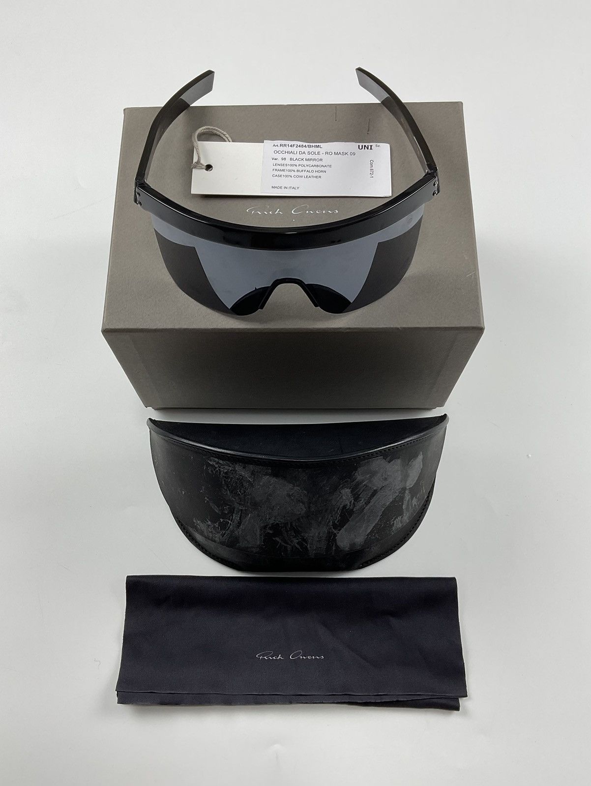 Rick Owens Rick Owens F/W'14 Moody Mask Shield Ram Horn Sunglass Size ONE SIZE - 1 Thumbnail