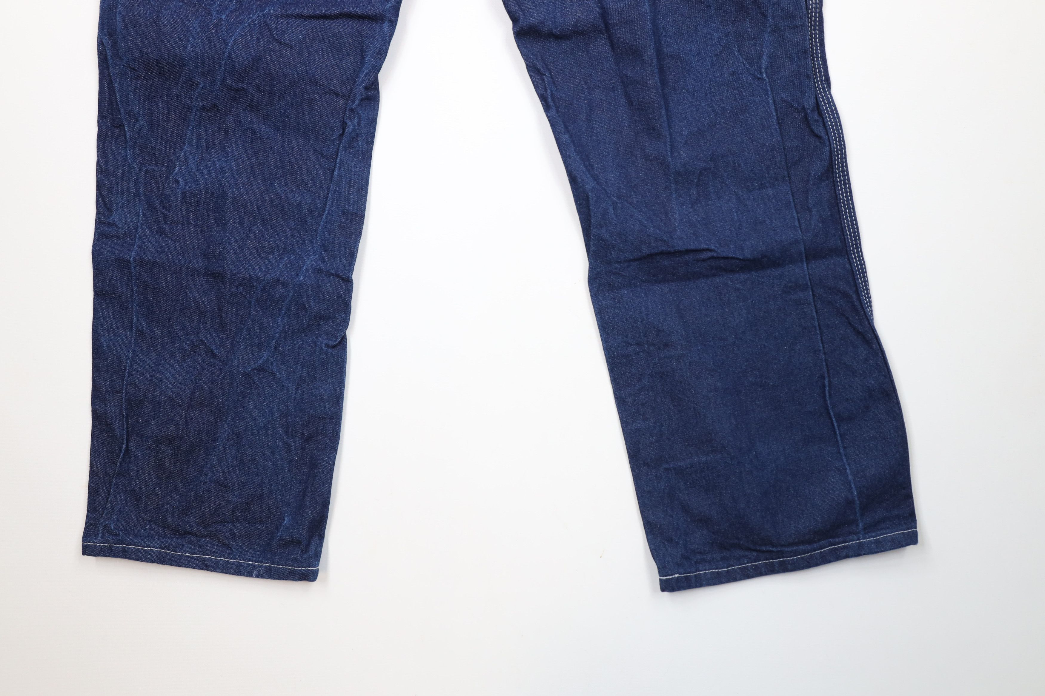 Dickies × Vintage Vintage Y2K Dickies Spell Out Wide Leg Dungaree Denim Jeans Size US 38 / EU 54 - 14 Thumbnail