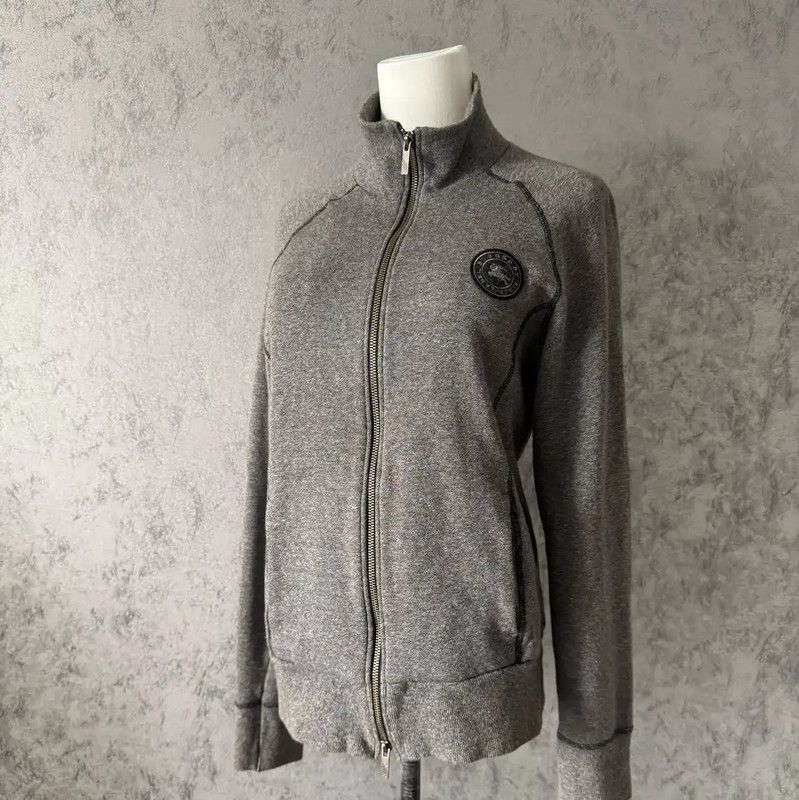 Burberry Burberry Gray Cotton Long Sleeve Hoodie Size M / US 6-8 / IT 42-44 - 1 Thumbnail