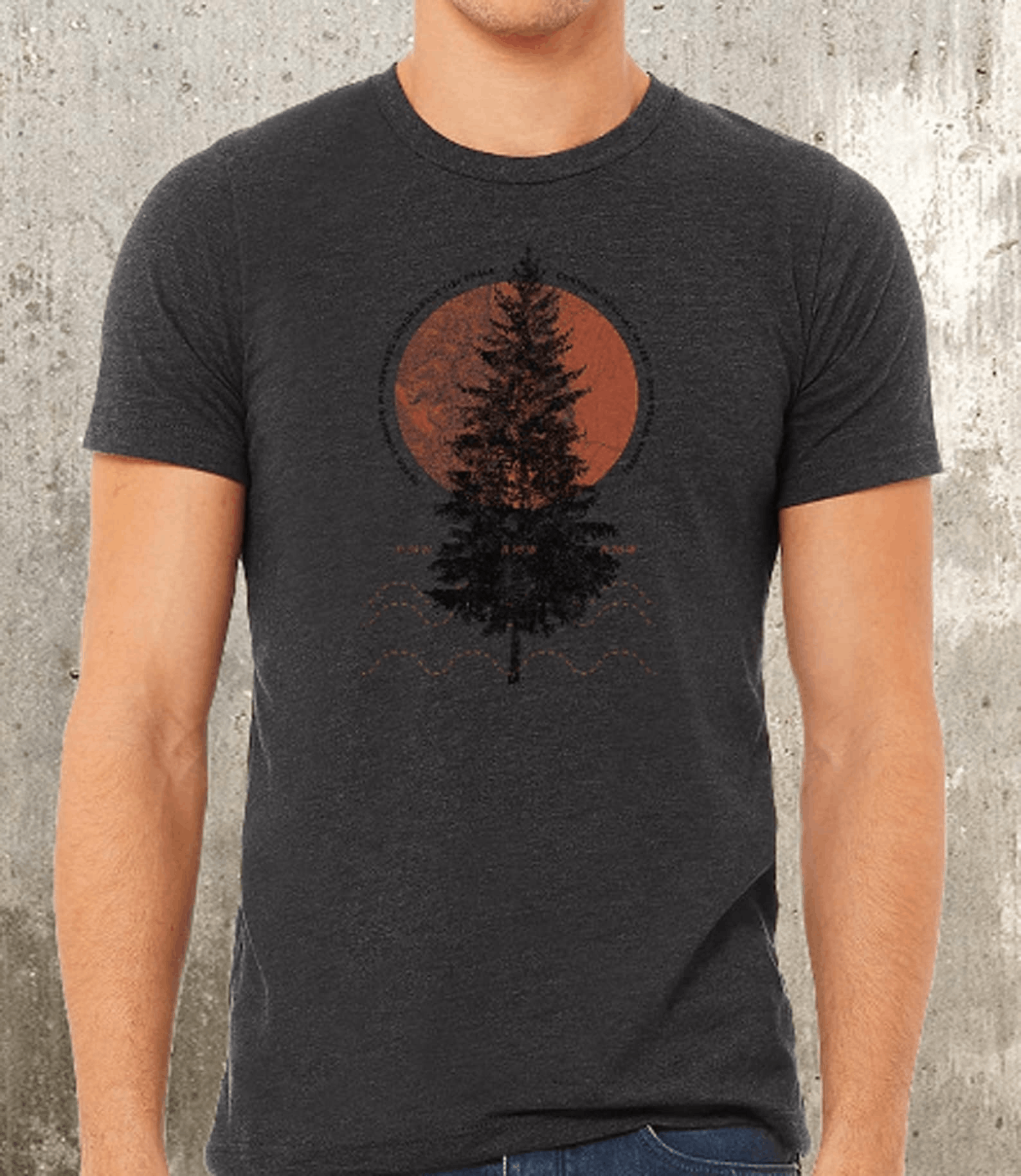 Designer × Vintage Men’s Mountain T-Shirt – Map of the Pines Size US M / EU 48-50 / 2 - 1 Thumbnail