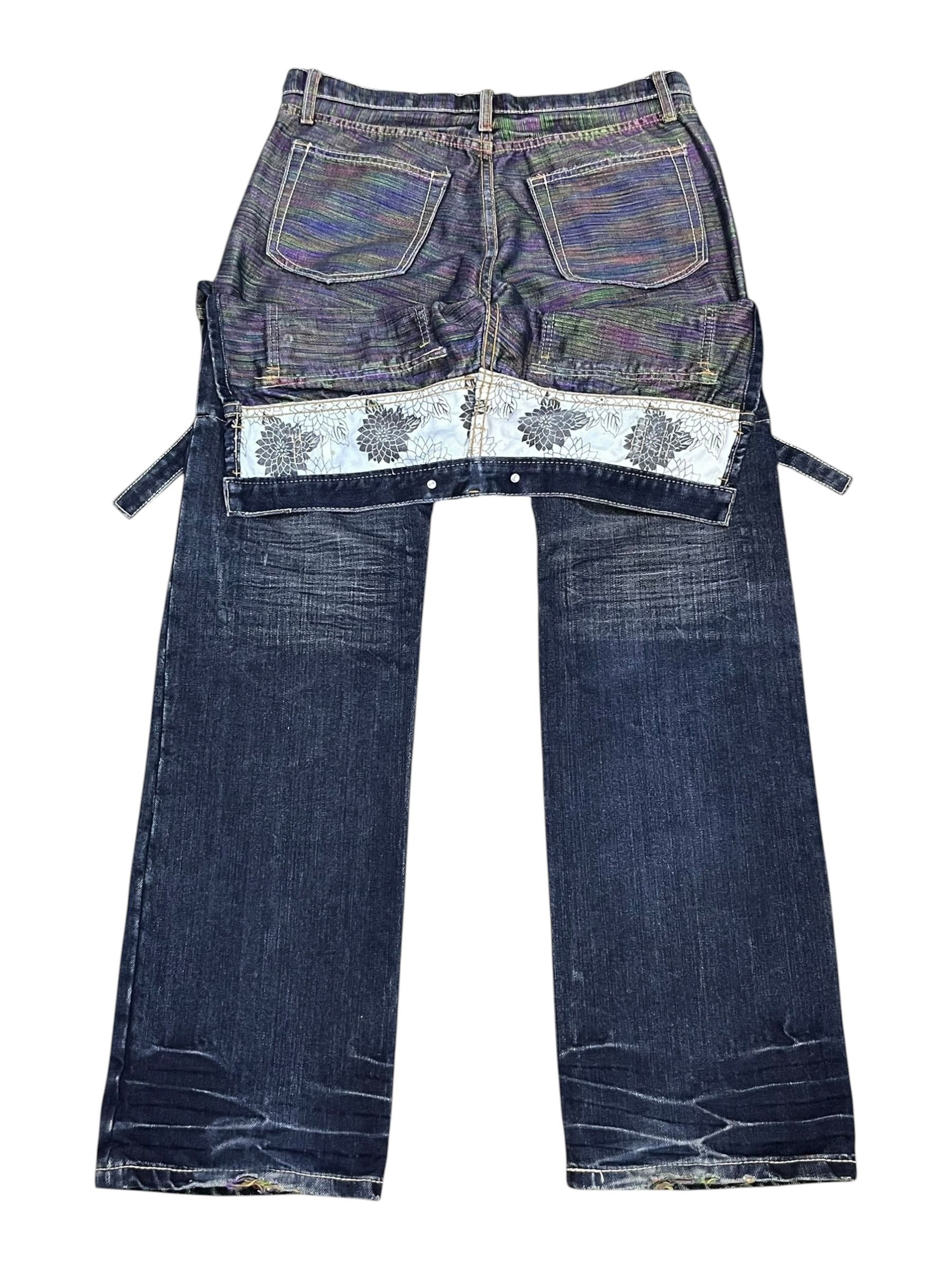 Seditionaries Gumu Int'l Grunge Hybrid Double Waist Jeans W31 Rare Size US 31 - 6 Thumbnail