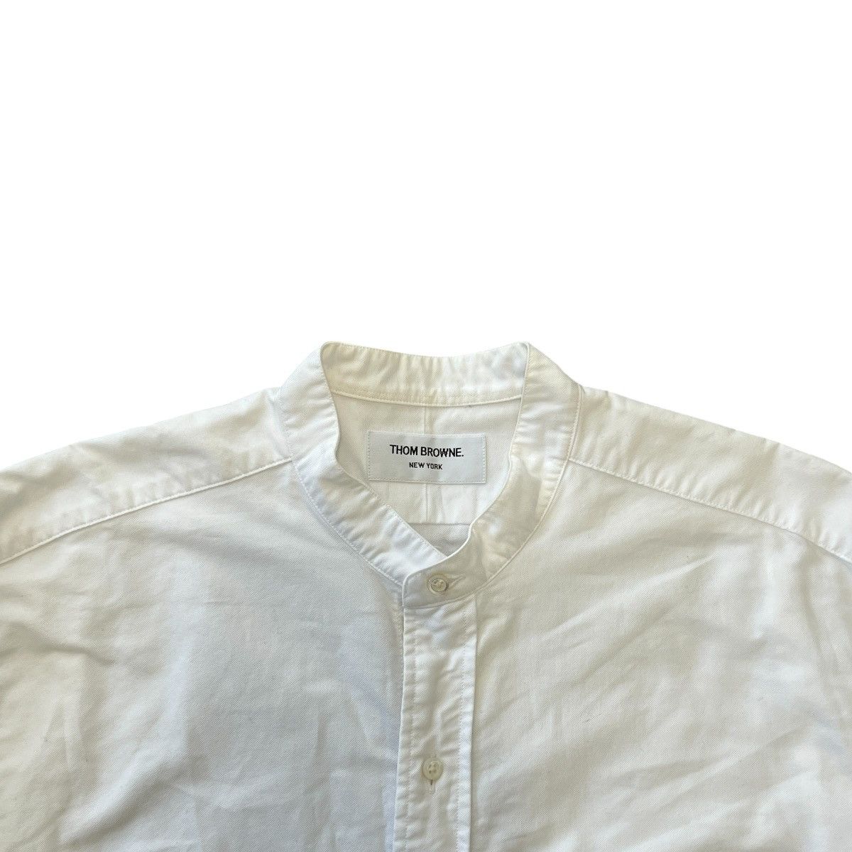 Thom Browne THOM BROWNE Band Collar Cotton Shirt Size US L / EU 52-54 / 3 - 2 Thumbnail