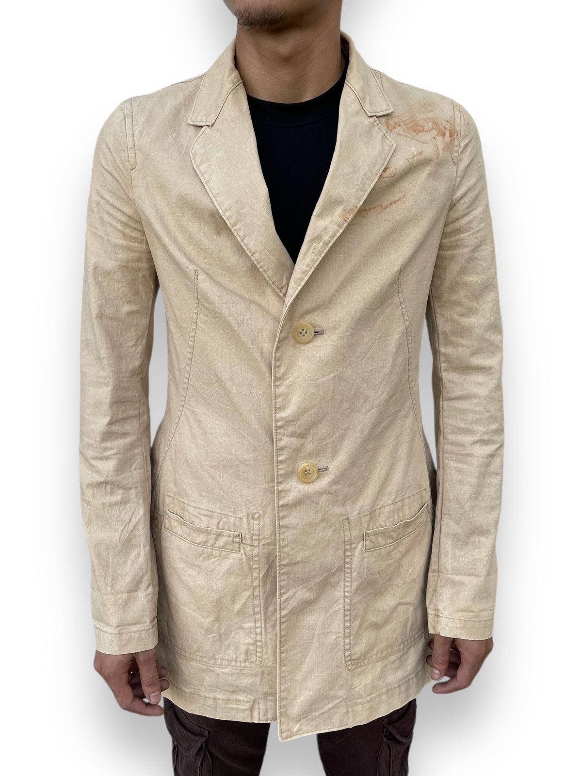Yohji Yamamoto 🔥Vintage Yohji Yamamoto Y's Cotton Button Jacket Size US S / EU 44-46 / 1 - 2 Thumbnail