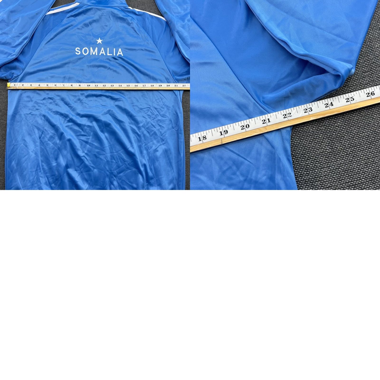 Adidas Adidas Somalia Jacket Mens Large Football Full Zip Track Blue Soccer Size US L / EU 52-54 / 3 - 9 Thumbnail
