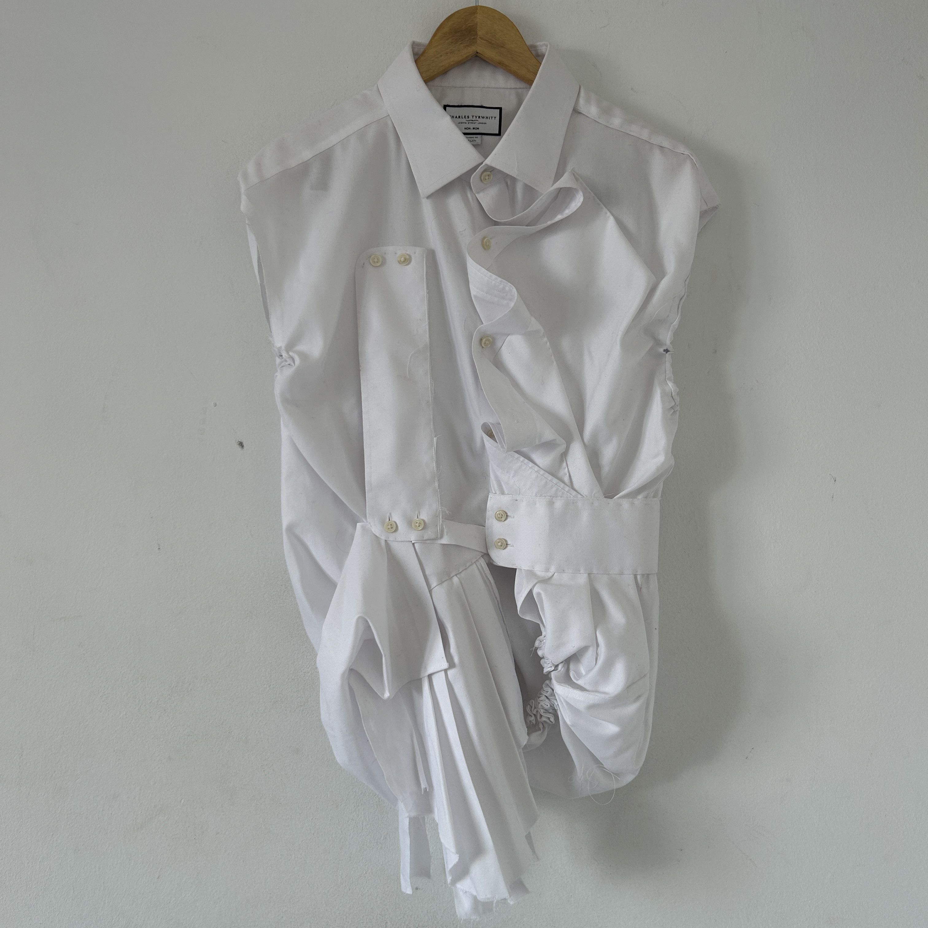 Deconstructed Upcycled Avant Garde Shirt