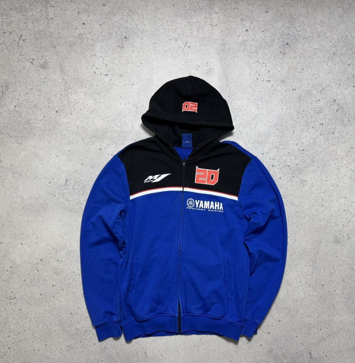 Yamaha Yamaha 20 Racing Full Zip Hoodie Blue Size US XL / EU 56 / 4 - 2 Thumbnail