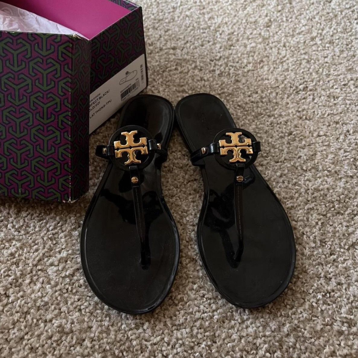 Tory Burch Tory Burch Mini Miller Jelly Sandals Size US 8 / IT 38 - 1 Thumbnail