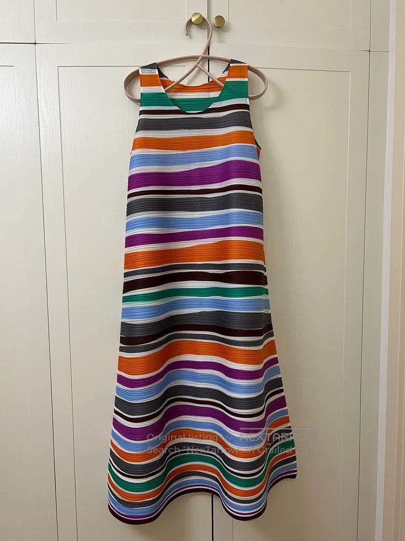 Issey Miyake Issey Miyake Crew Neck Sleeveless Dress Size L / US 10 / IT 46 - 1 Thumbnail