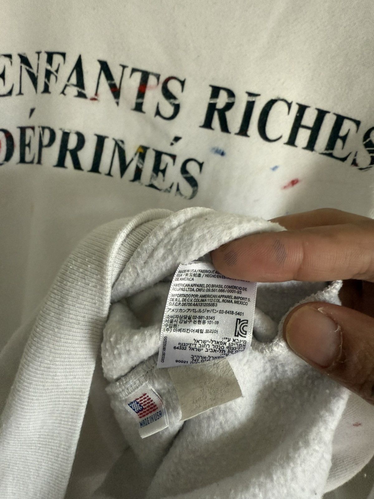 Enfants Riches Deprimes OG Early Enfant Riches Deprimes Paint Splatter Sweatshirt Size US S / EU 44-46 / 1 - 14 Thumbnail