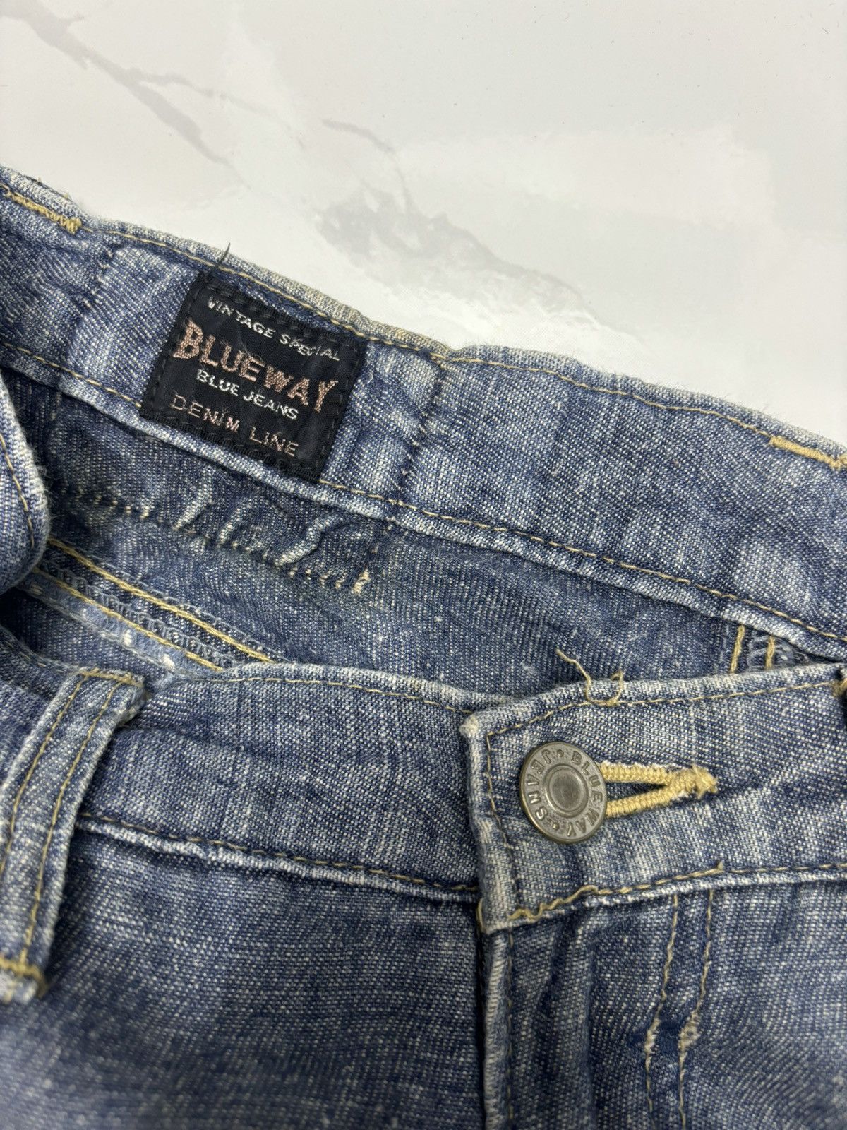 Japanese Brand VINTAGE BLUEWAY JAPAN DENIM LINE JEANS Size US 29 - 8 Thumbnail