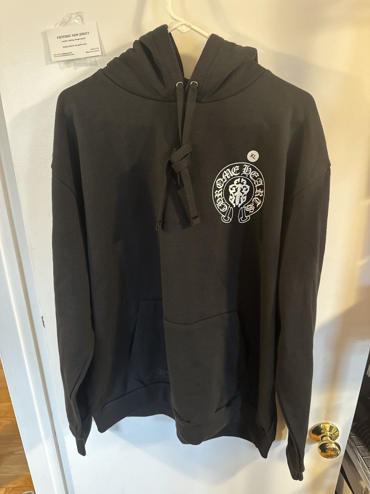 image of Chrome Hearts American Flag Dagger Hoodie XL in Black, Men's