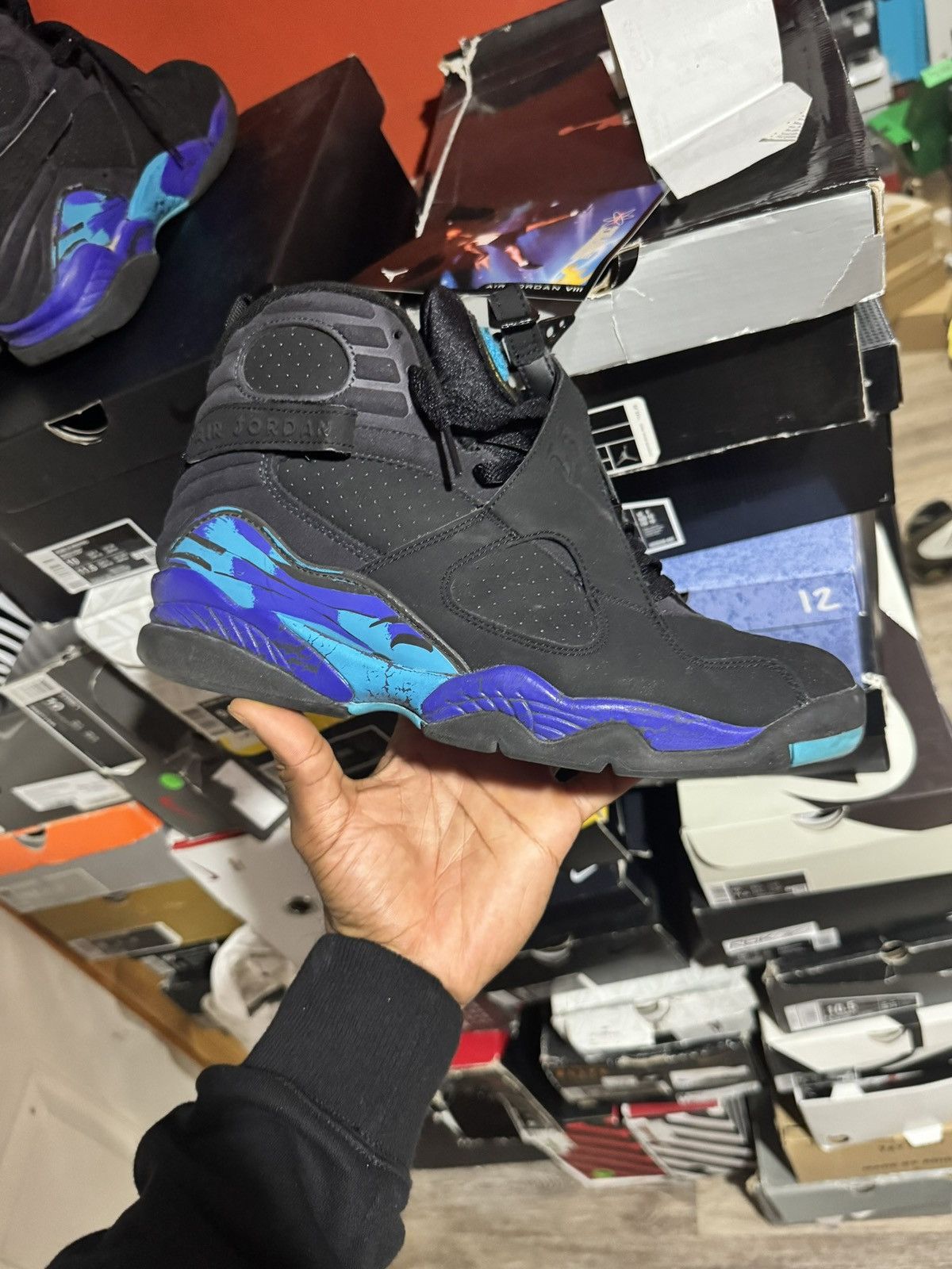 Jordan Brand × Nike Air Jordan Retro 8 “Aqua” ‘07 Sz 10 Size US 10 / EU 43 - 5 Thumbnail