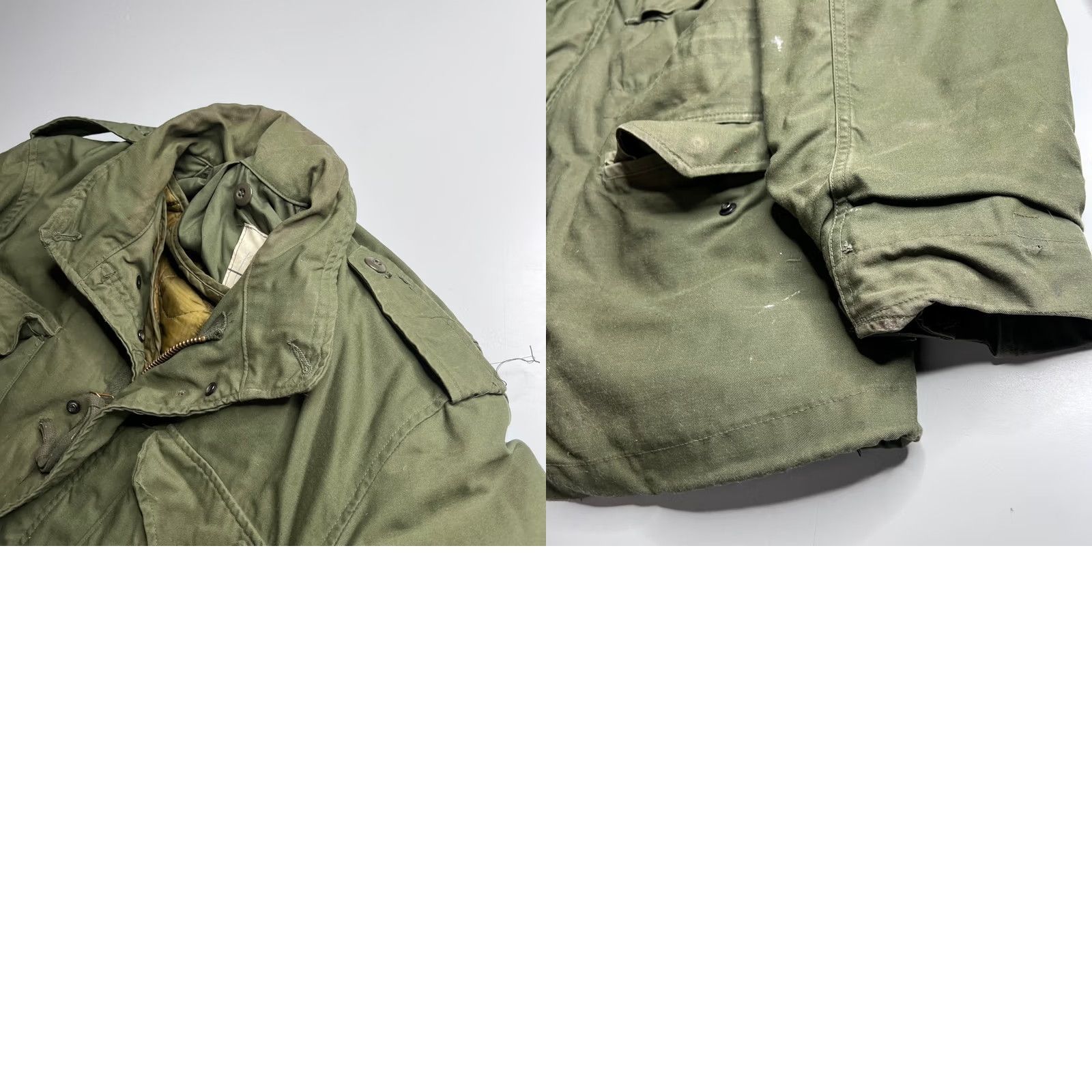 Olive VINTAGE 1976 US Military M-65 Field Jacket Winfield Olive Drab Medium Long Liner Size US L / EU 52-54 / 3 - 8 Thumbnail