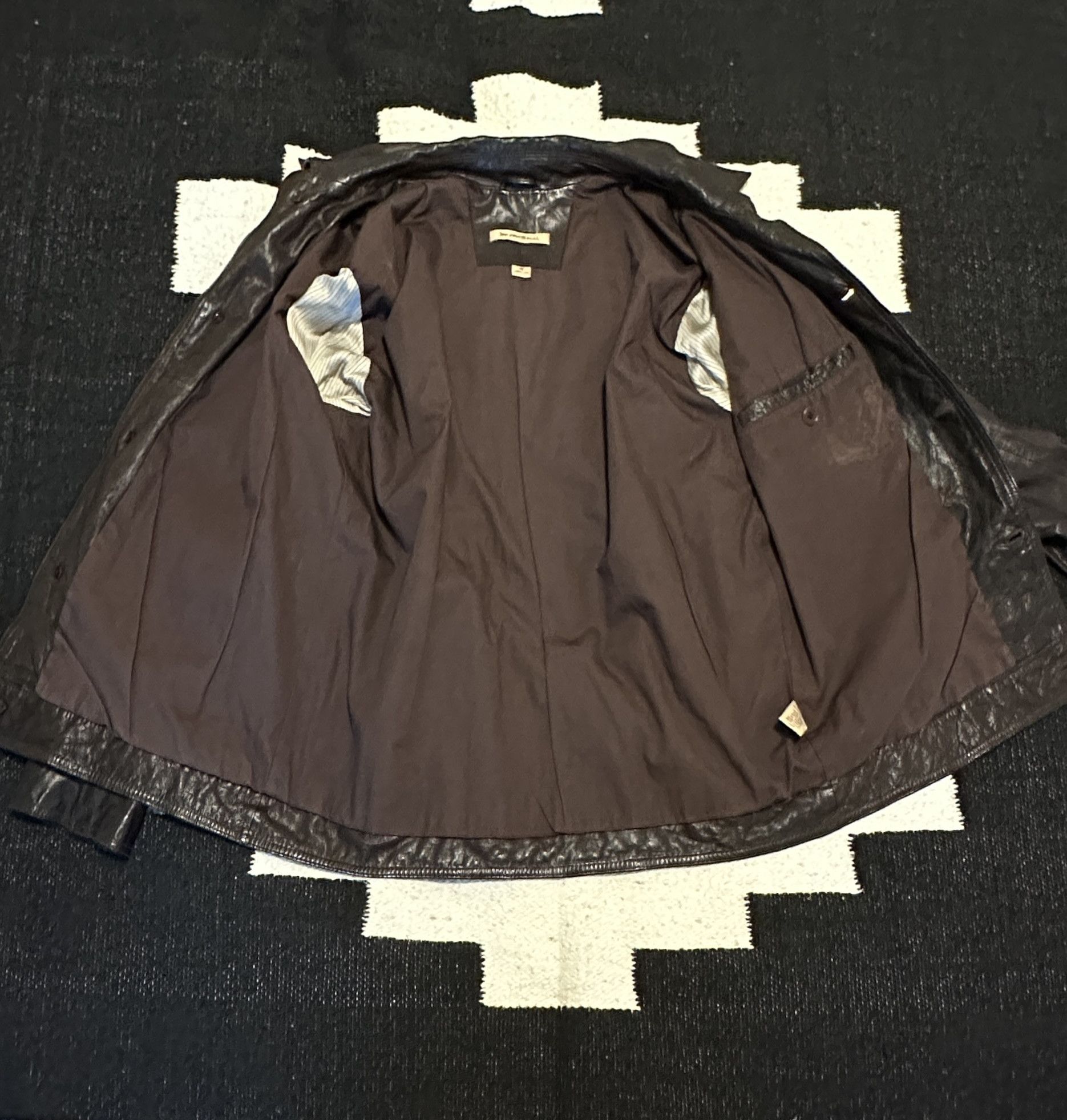 John Varvatos Brown leather jacket size small John varvatos star Size US XXS / EU 40 - 8 Thumbnail
