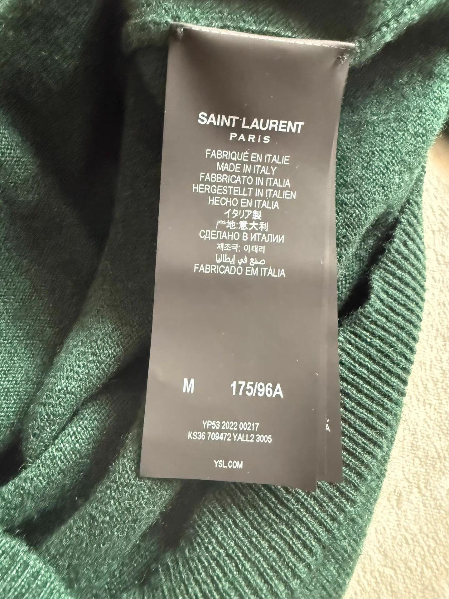Saint Laurent Paris Saint Laurent Cashmere Sweater Ｑ23 Size US M / EU 48-50 / 2 - 4 Thumbnail