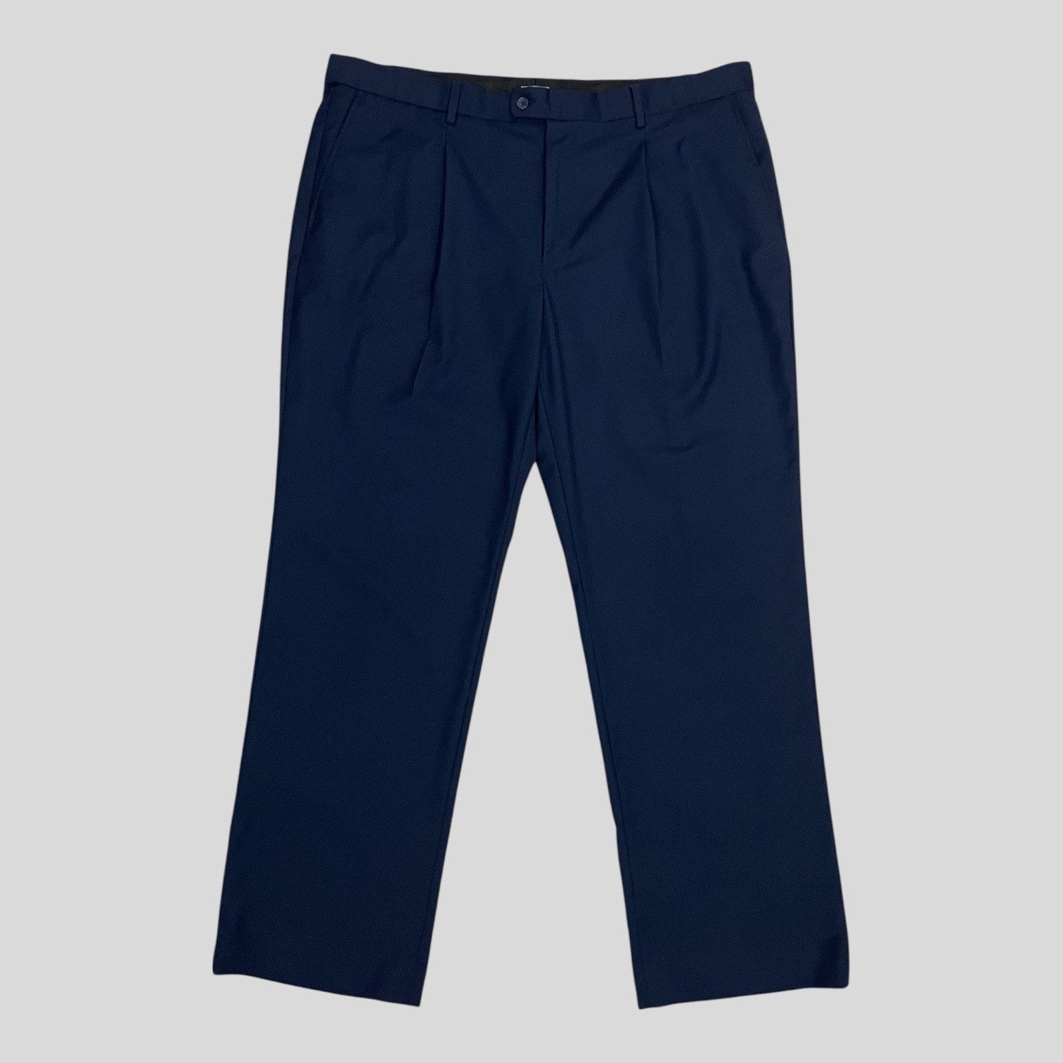 Other Kilburne & Finch Mens Navy Blue Pleated Dress Pants Size US 42 / EU 58 - 1 Thumbnail