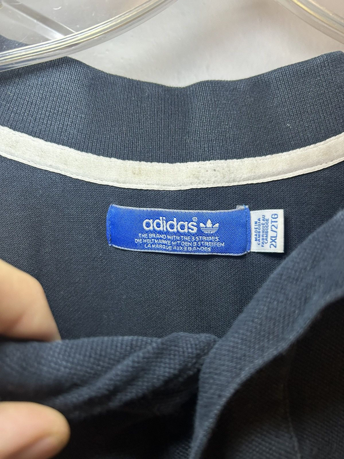 Adidas Vintage Adidas polo shirt Size US XL / EU 56 / 4 - 3 Thumbnail
