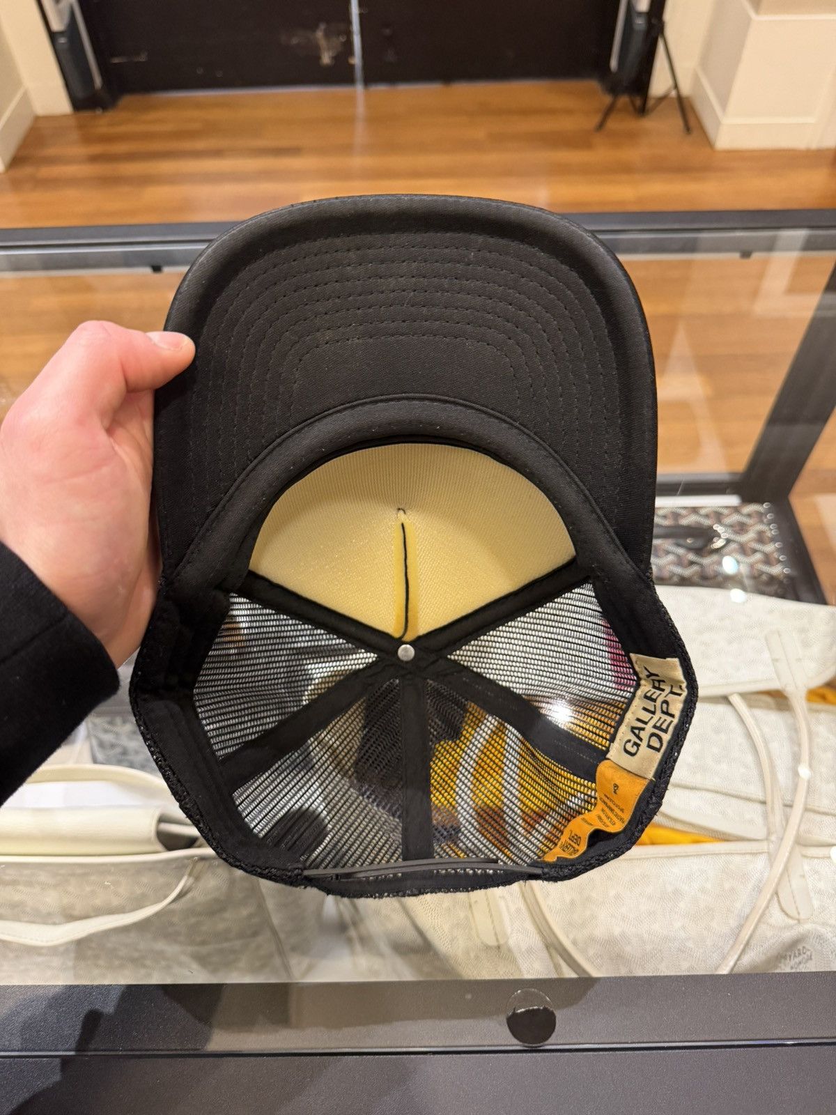 Gallery Dept. Gallery Dept. Trucker Hat - Black/Yellow Size ONE SIZE - 6 Thumbnail