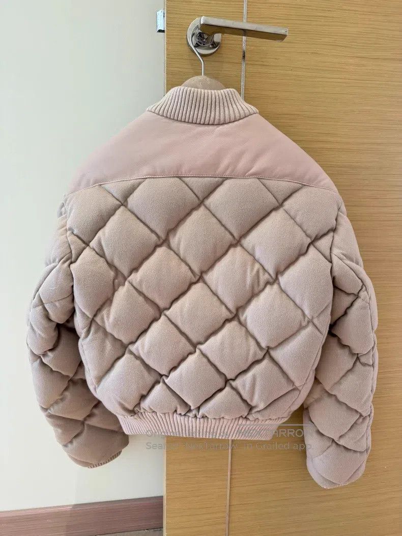 Hermes Hermes Cashmere and Leather Padded Jacket Size XXS / US 00 / IT 34 - 3 Thumbnail