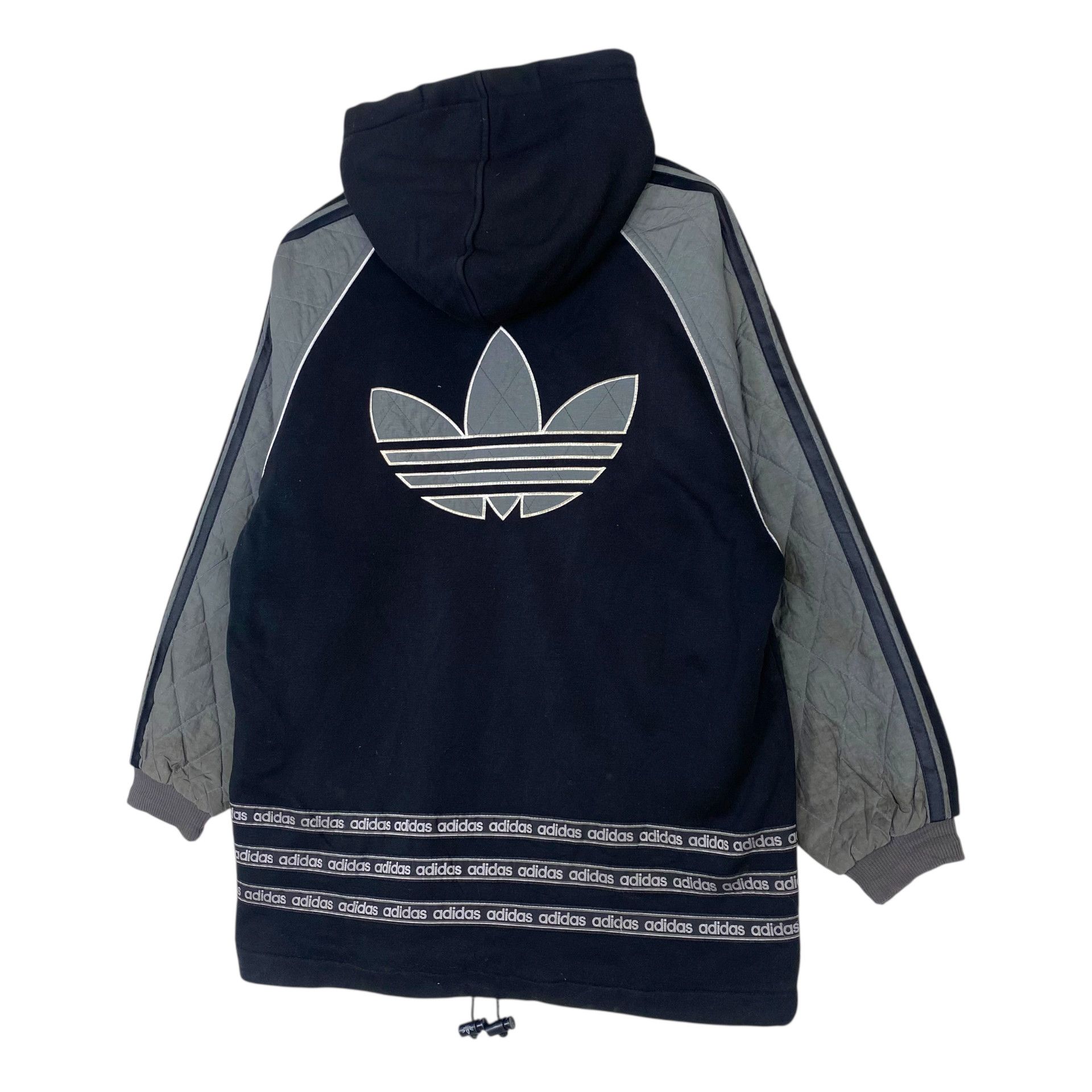 Adidas 💥90s ADIDAS RUN DMC HOODED ZIPPER JACKET Size US L / EU 52-54 / 3 - 7 Thumbnail