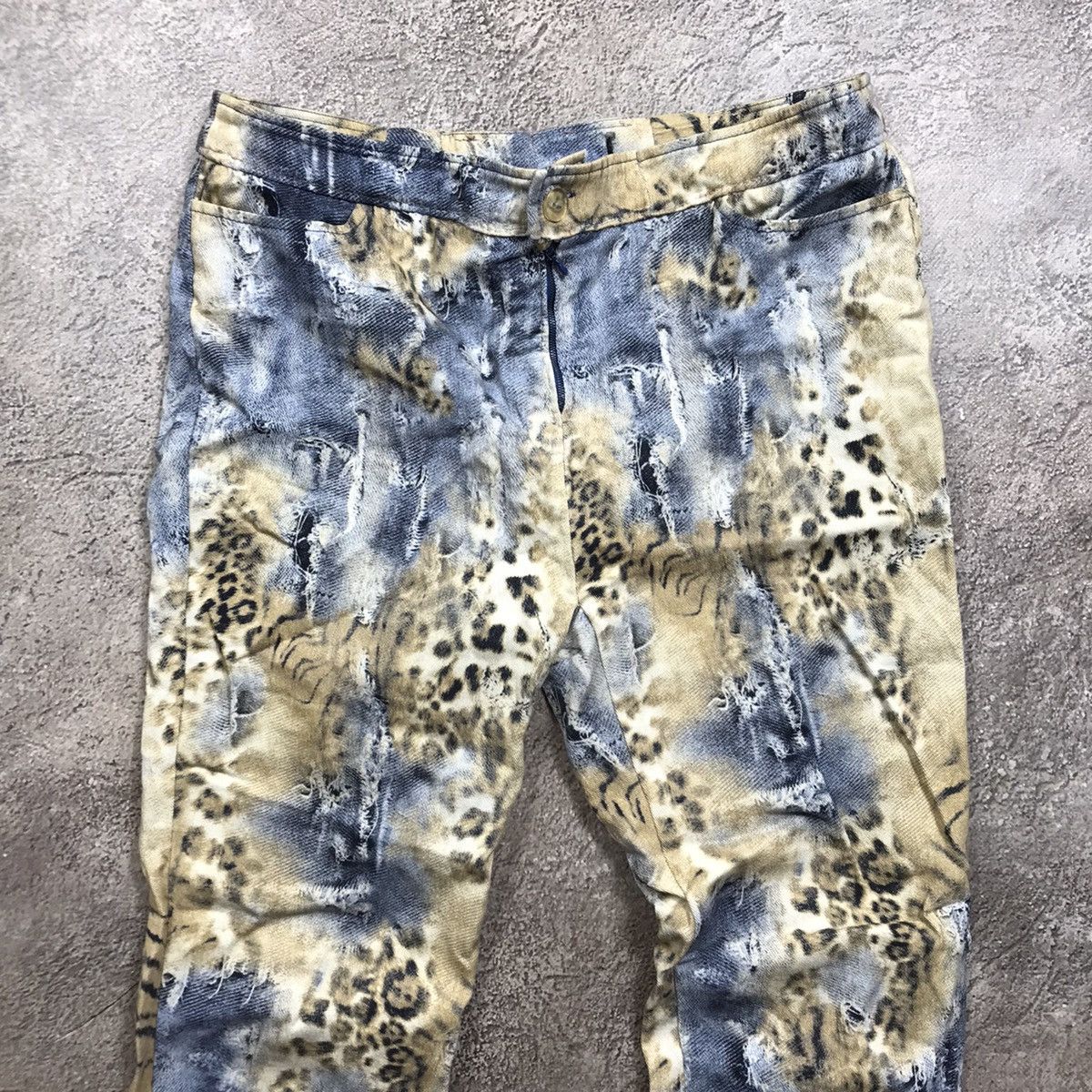 Vintage Vintage Y2K Distressed Baggy Jeans Grunge Skate Aesthetic 29 Size 29" - 3 Thumbnail