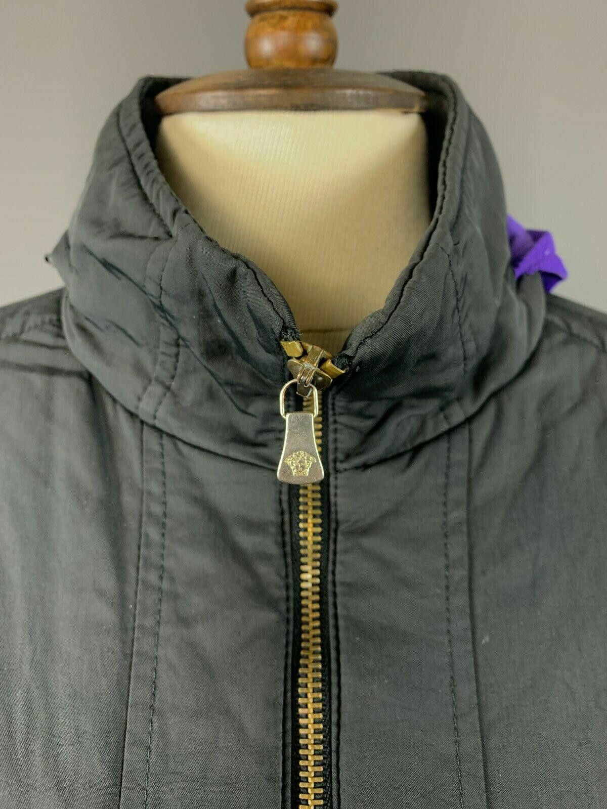 Versace Jeans Couture Versace Jeans Couture Black Hooded Nylon Jacket Size XL Size XL / US 12-14 / IT 48-50 - 4 Thumbnail