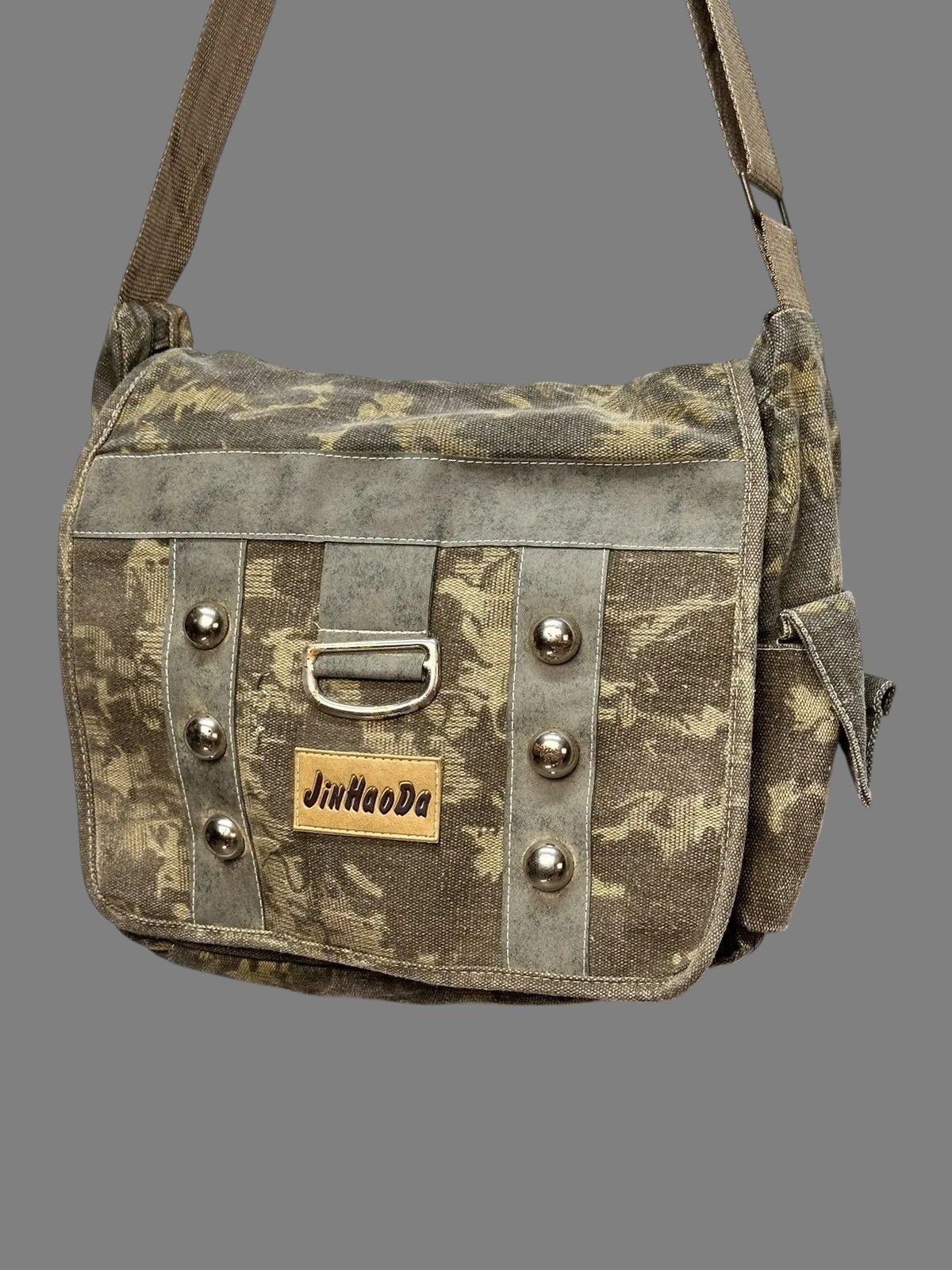 GOA Vintage Green Camo JinHaoDa Messenger Shoulder Bag Size ONE SIZE - 5 Thumbnail