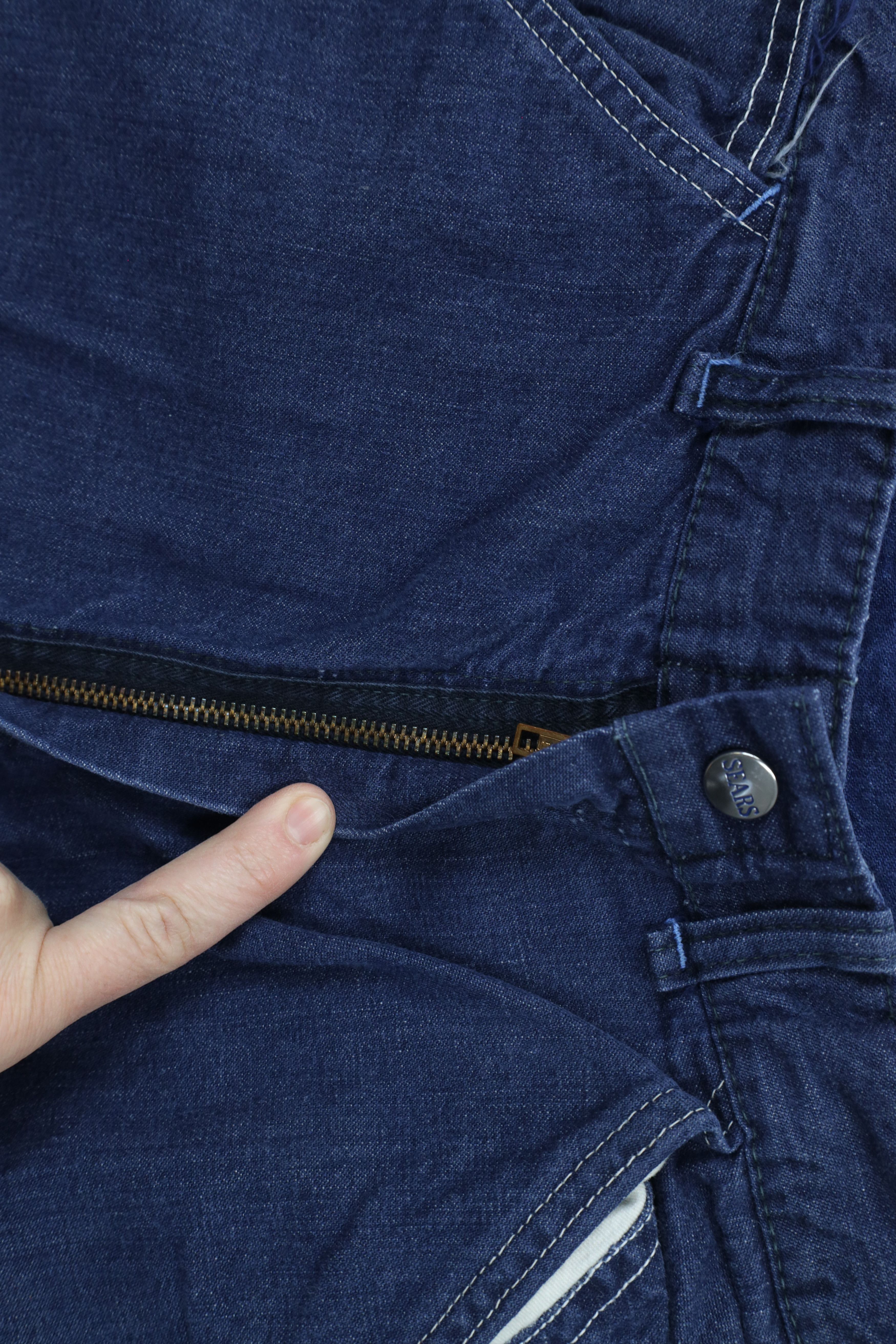 Vintage Vintage 60s 70s Streetwear Wide Leg Dungaree Denim Jeans Size US 32 / EU 48 - 6 Thumbnail