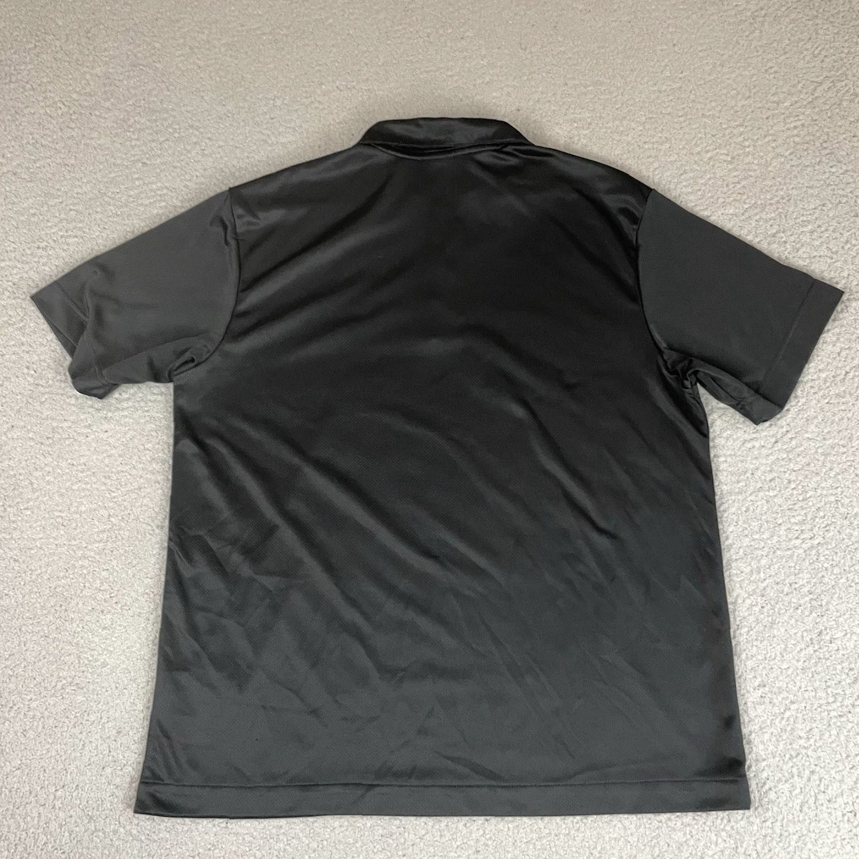 Nike VINTAGE Nike Shirt Mens L Black Embroidered 100% Polyester Active Casual Polo Rugby Accessories? Size US L / EU 52-54 / 3 - 6 Thumbnail