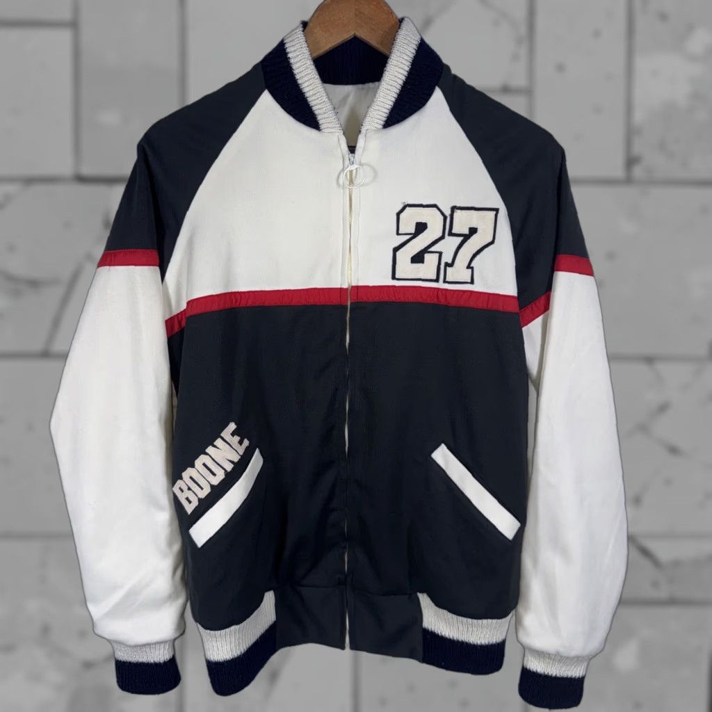 Vintage VINTAGE VTG SLU Boone #27 athletic Track Style Jacket Womens Size M Black Regular Fit Polyester Jacket Size M / US 6-8 / IT 42-44 - 1 Thumbnail