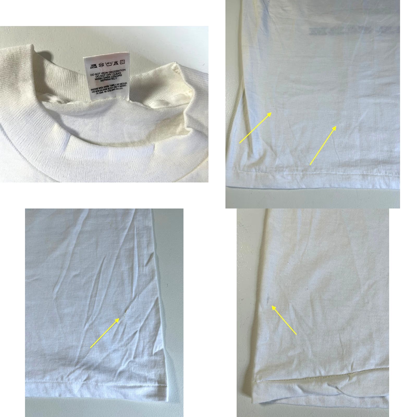 Fruit Of The Loom VINTAGE Fruit of the Loom The Farm USA T-Shirt Unisex Adults XL White USA 90s Monuments of America FOTL Double-Sided Graphic Print Size US XL / EU 56 / 4 - 8 Thumbnail