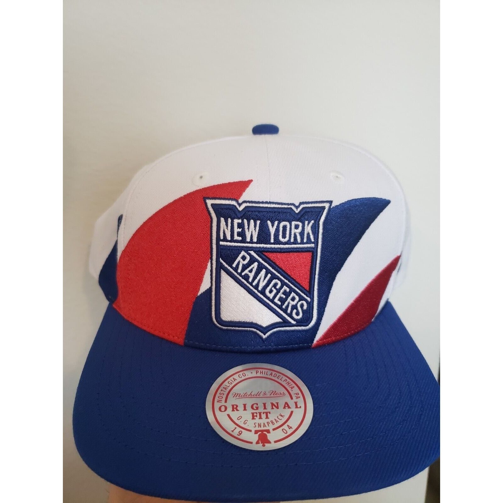 Mitchell & Ness New York Rangers Hat Cap Sharktooth Snapback Mitchell & Ness Size ONE SIZE - 1 Thumbnail