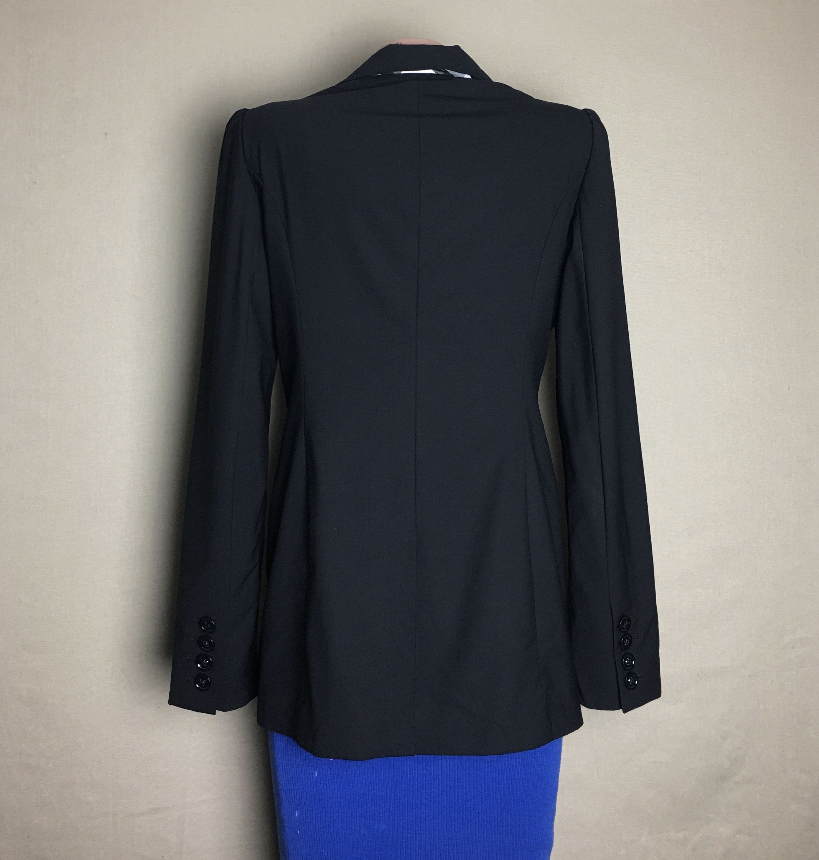 Burberry Burberry London Virgin Wool Black Blazer Jacket IT38/US4 Size S / US 4 / IT 40 - 5 Thumbnail