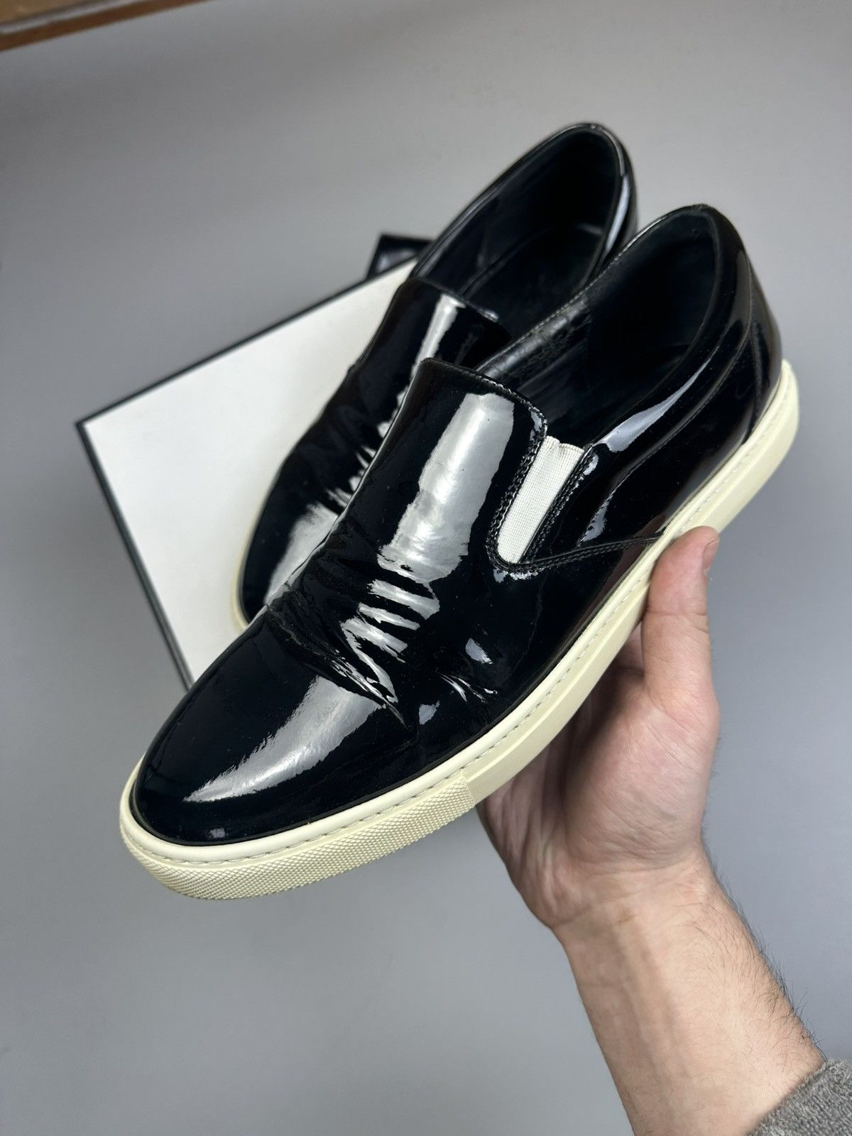 Dsquared2 Dsquared2 lacquered leather slip ons Size US 10.5 / EU 43-44 - 1 Thumbnail