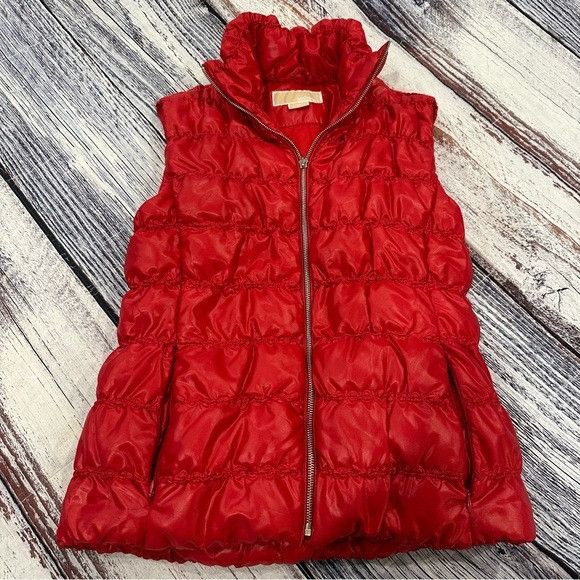 Michael Kors Michael Kors Down Insulated Red Puffer Vest Size S / US 4 / IT 40 - 1 Thumbnail