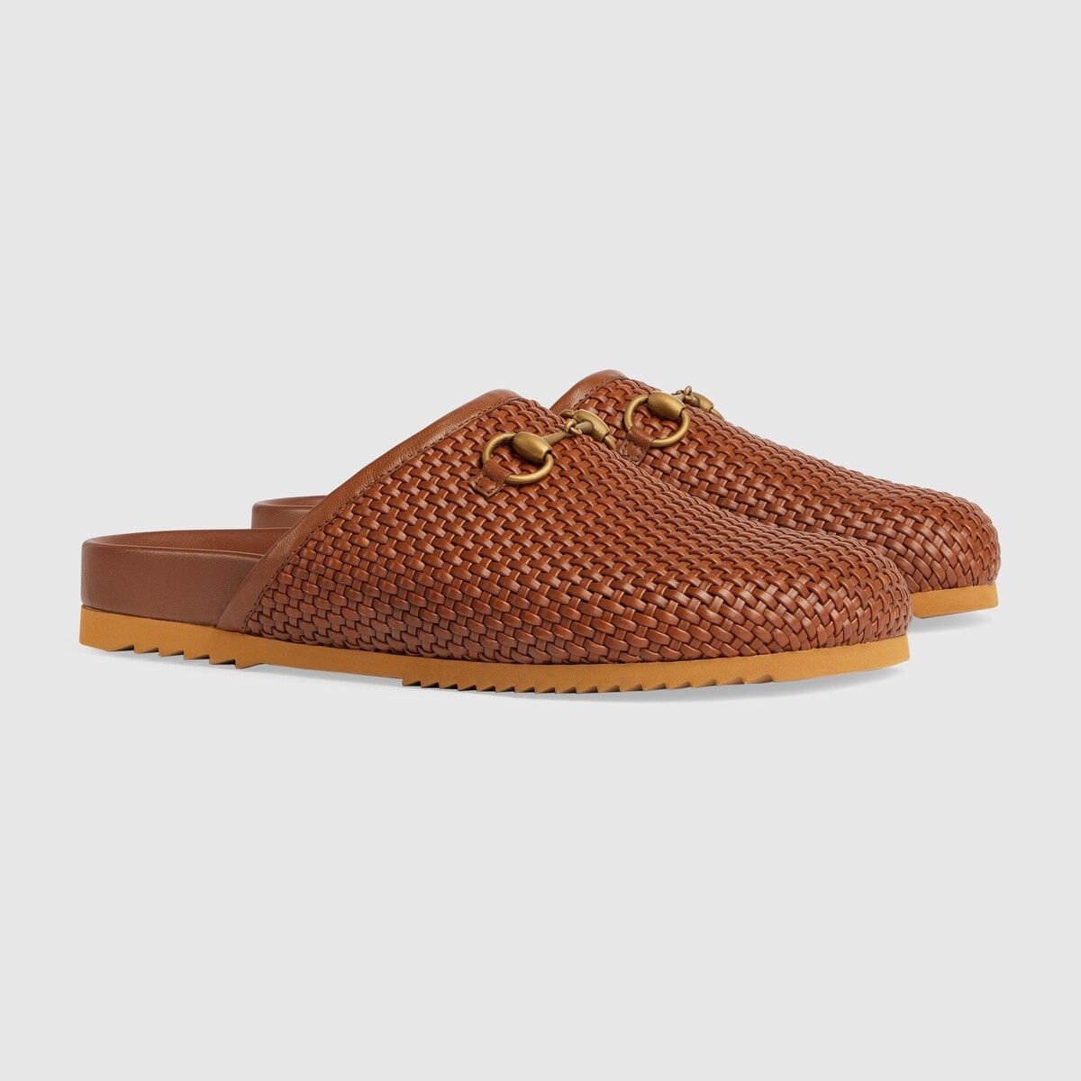 Gucci Men's Horsebit Slippers in Brown Size US 6 / EU 39 - 1 Thumbnail