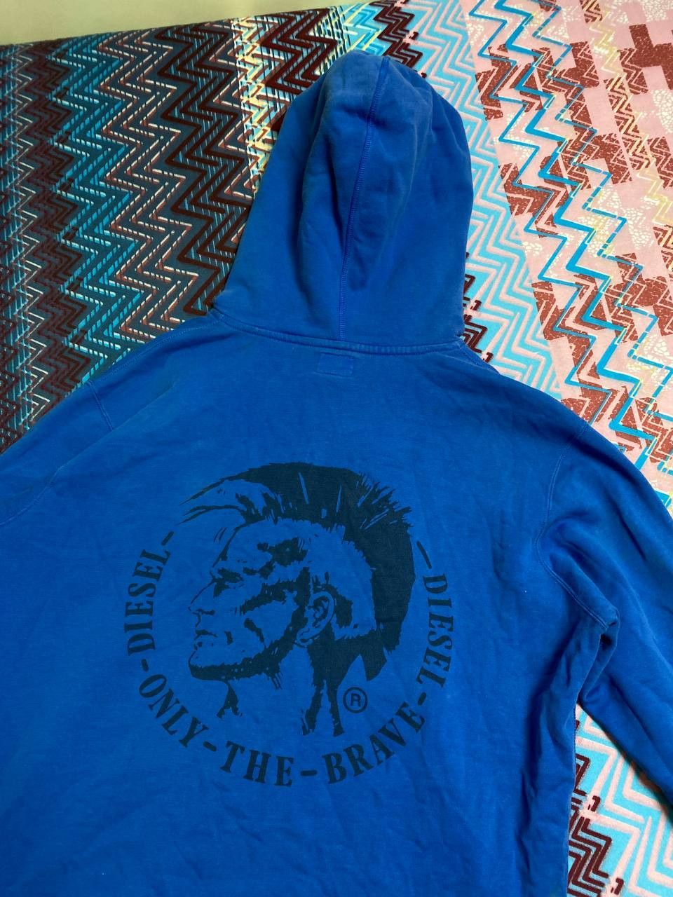 Diesel × Vintage Vintage 90s Diesel Big Logo black hoodie avantgarde Size US XL / EU 56 / 4 - 5 Thumbnail