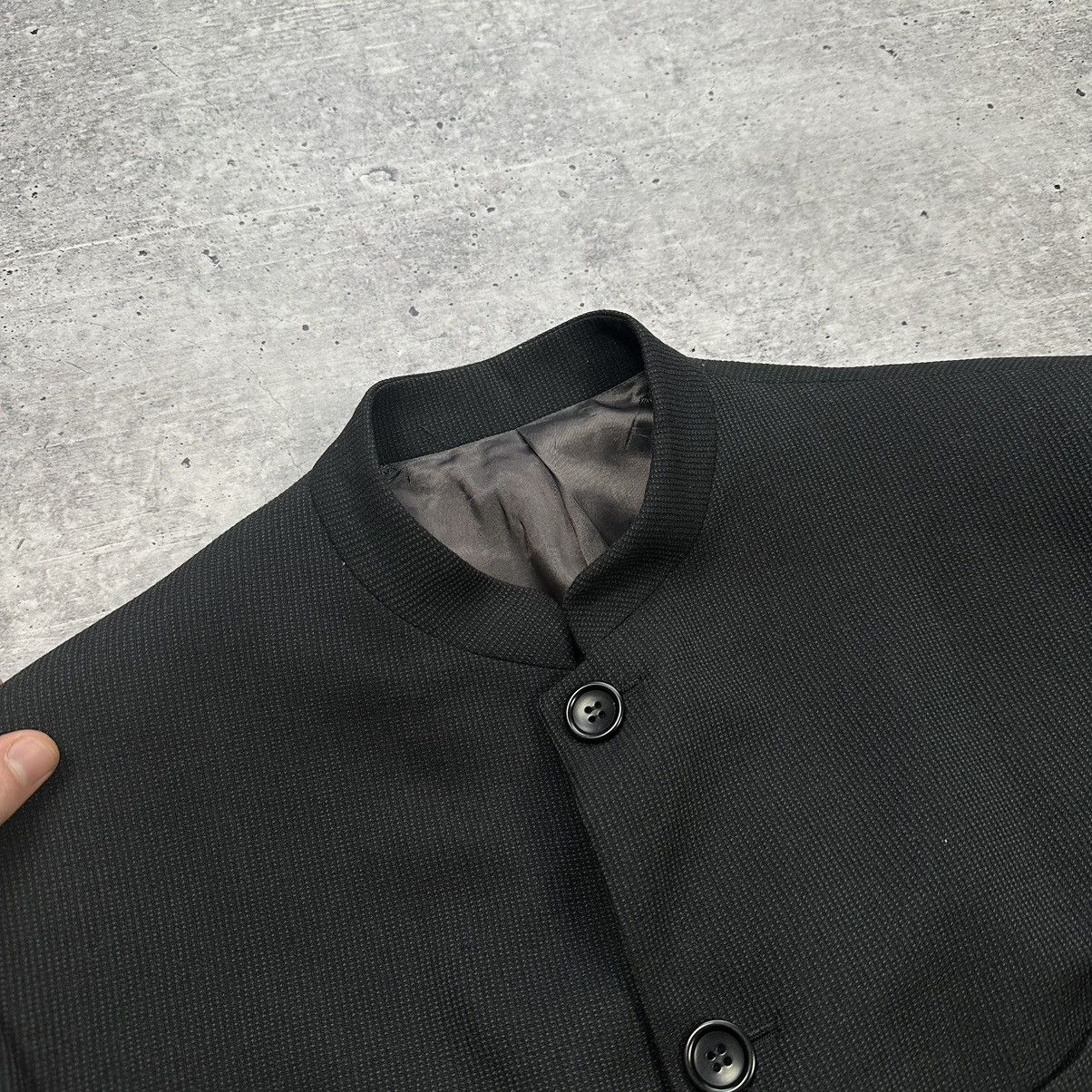 Kenzo Kenzo Homme Vintage Minimalist Wool Nehru Collar Suit Blazer Size 50R - 11 Thumbnail