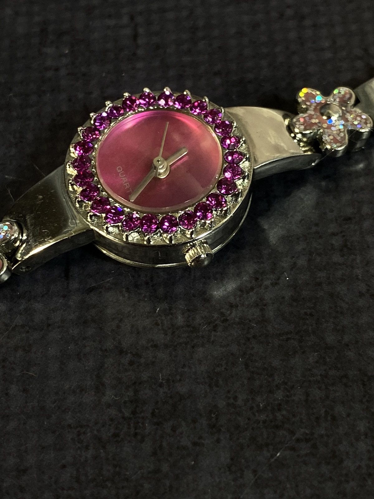 Vintage Elegant Pink Dial Watch Japanese Brand Size ONE SIZE - 11 Thumbnail