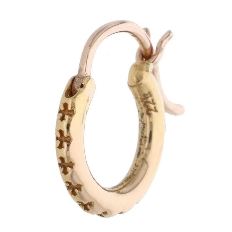 Chrome Hearts chrome hearts 22K hoop gold earring Size ONE SIZE - 1 Thumbnail