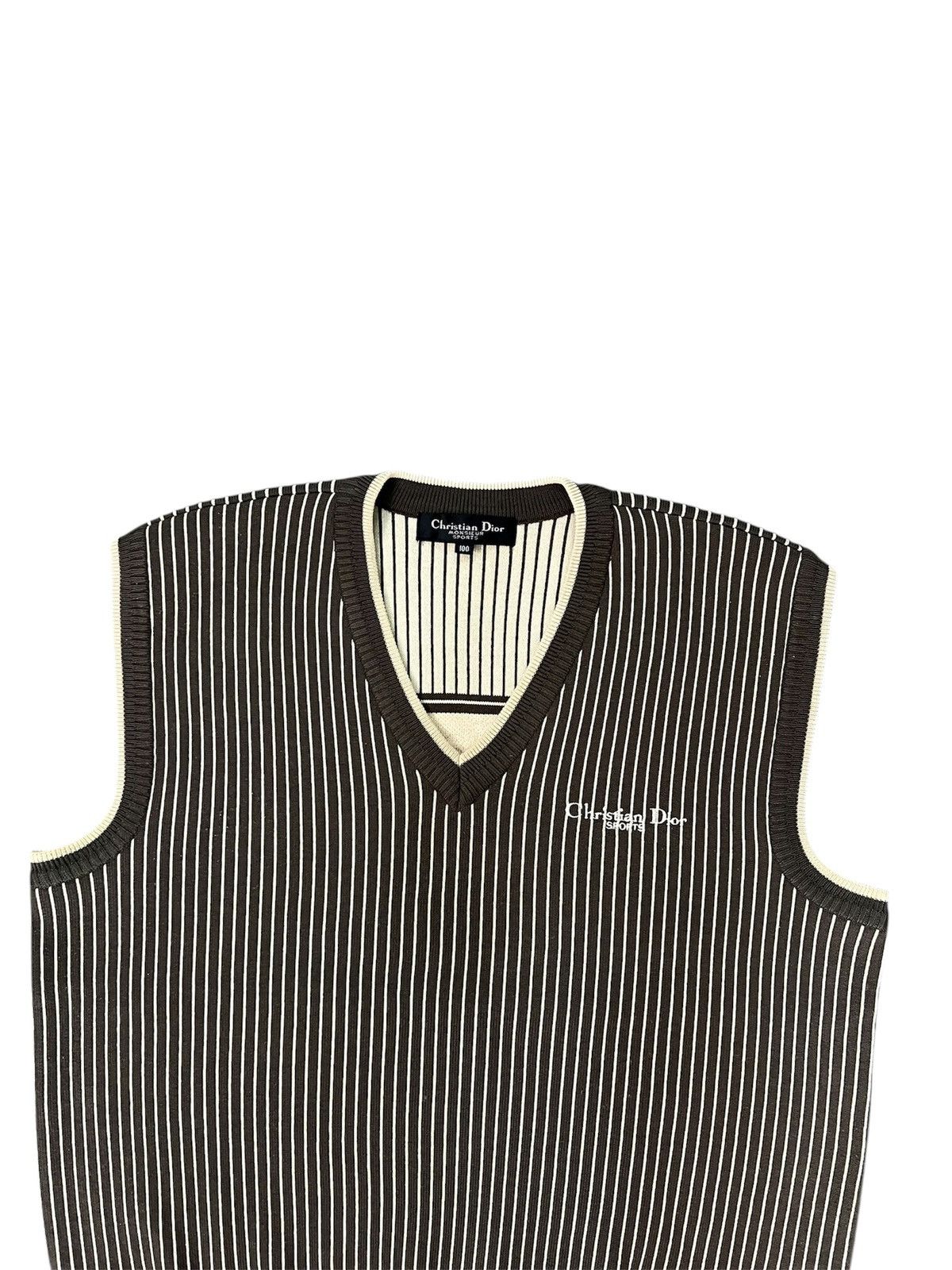 Christian Dior Monsieur Christian Dior Monsieur Sports 90s Knitwear Vest Size US L / EU 52-54 / 3 - 3 Thumbnail