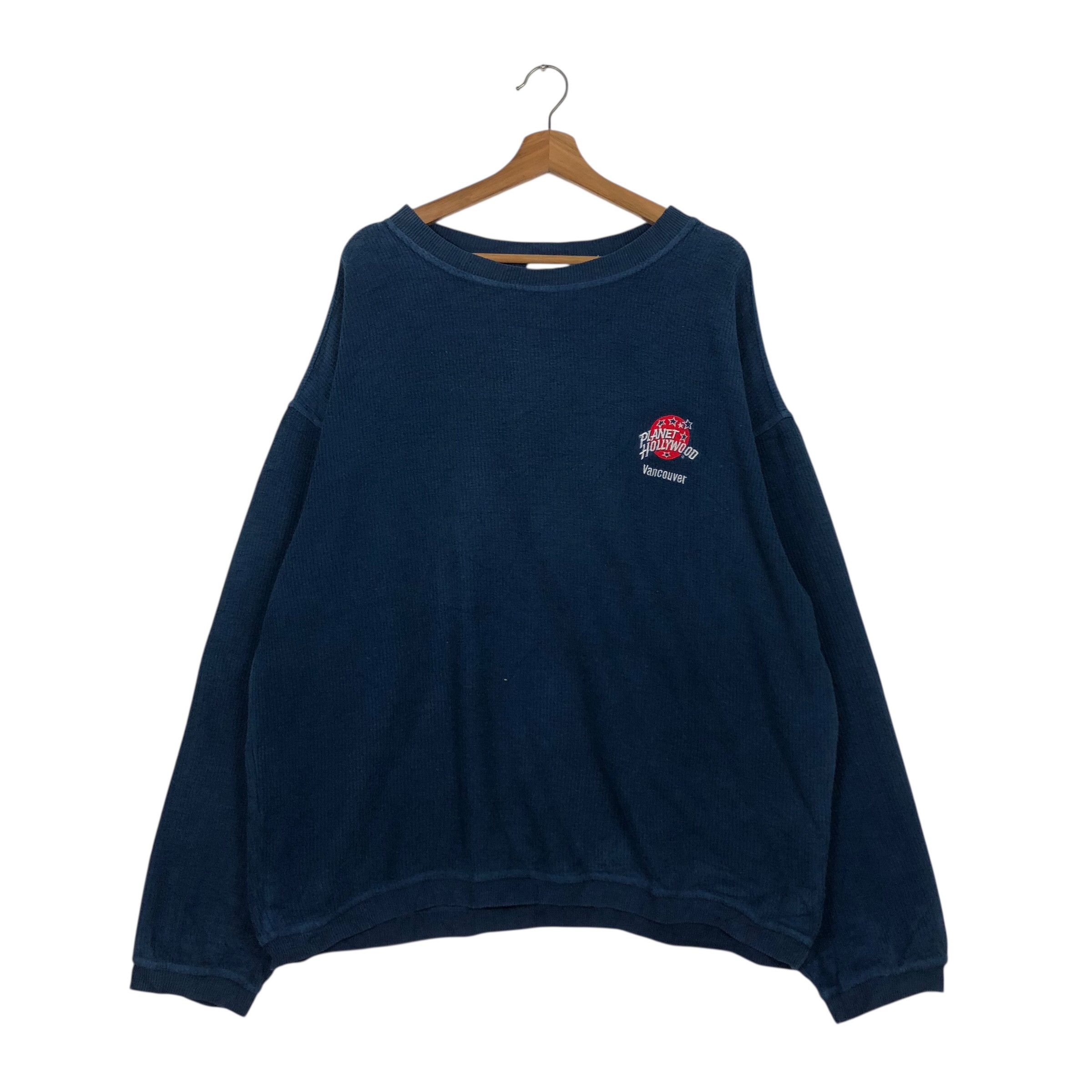 Japanese Brand 📌Vintage Sweatshirt Crewneck Planet Hollywood Big Logo Size US M / EU 48-50 / 2 - 2 Thumbnail