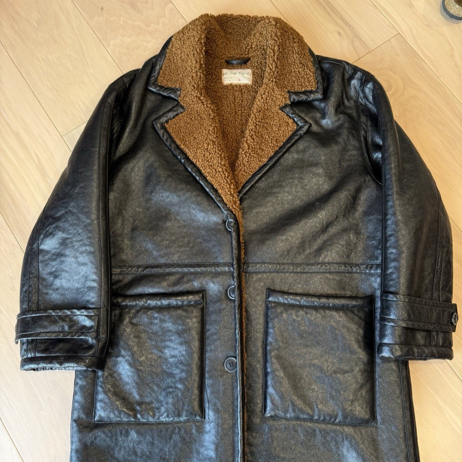 Free People Free People London Vegan Coat Women's Medium Black Long Size M / US 6-8 / IT 42-44 - 4 Thumbnail