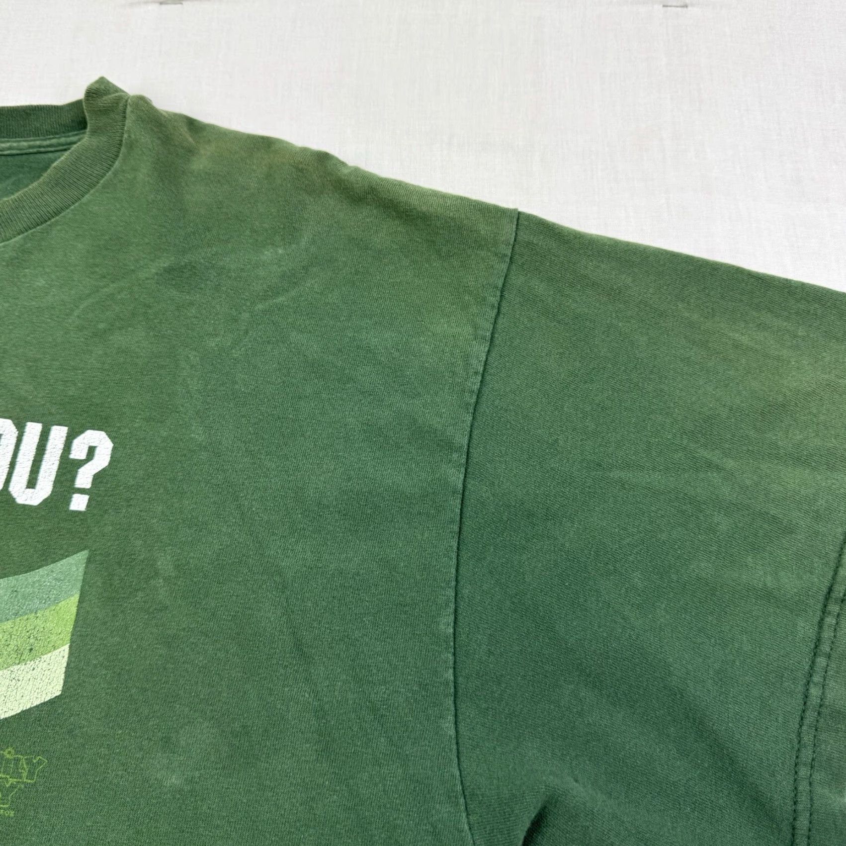 Delta VINTAGE Delta Family Guy T-Shirt Adult XL Green Faded Brian Funny Cartoon Y2K Thrashed Men Size US XL / EU 56 / 4 - 6 Thumbnail