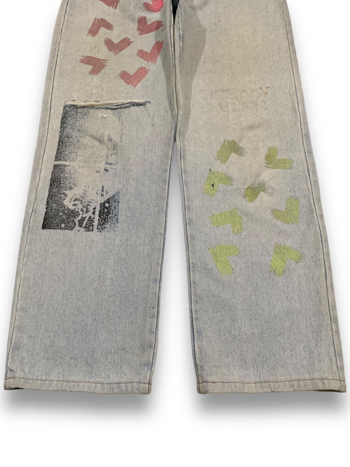 Ocean Pacific Vintage Y2K Ocean Pacific Imprinted Baggy Distressed Jeans Size US 30 / EU 46 - 9 Thumbnail